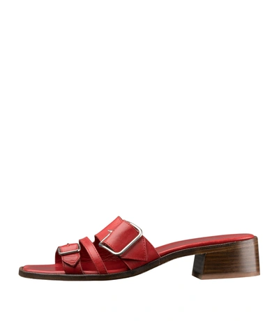 Apc Aly À Talon Mules In Red