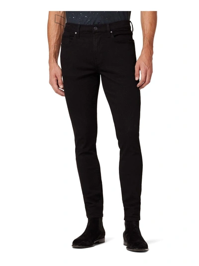 Hudson Zev Mens Mid-rise Casual Skinny Jeans In Black