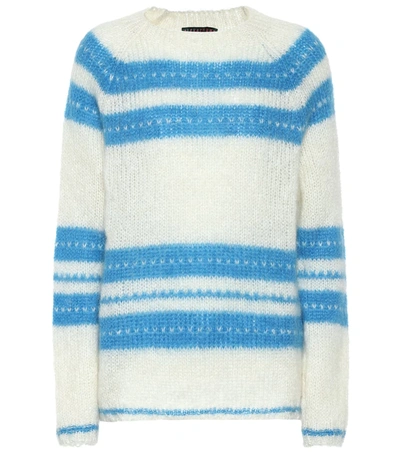 Alexa Chung Mohair And Wool-blend Sweater In White