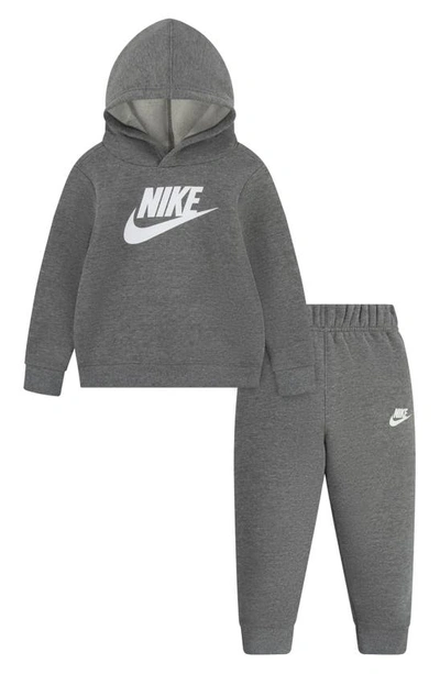 Nike Kids' Fleece Hoodie & Joggers Set In Carbon Heather