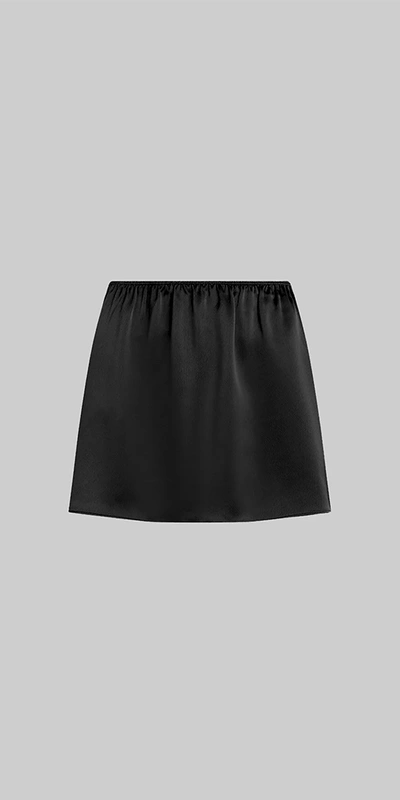 Leset Barb Mini Skirt Black