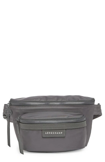 Longchamp Medium Le Pliage Neo Leather Trim Belt Bag In Gray