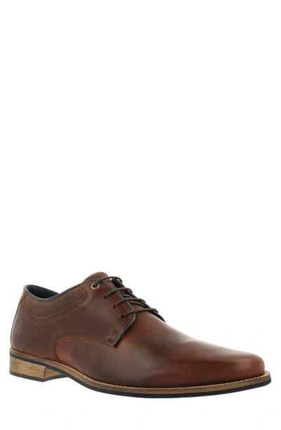 Bullboxer Perforated Derby In Red Brown