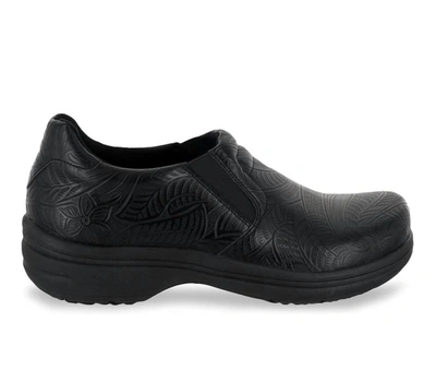 Easy Works Women's Bind Health Care Professional Shoe - Medium Width In Black Embossed In Multi