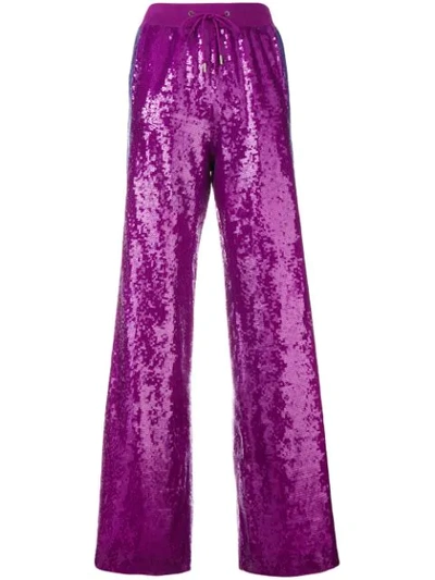 Alberta Ferretti Rainbow Week Trousers In Purple