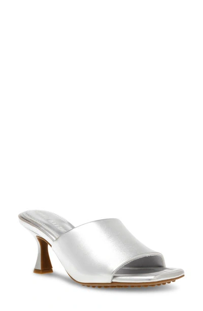 Anne Klein Jasmine Square Toe Sandal In Silver