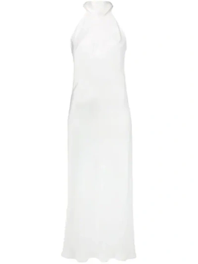 Galvan Sienna Midi Dress In White