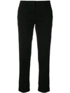 Aspesi Cropped Trousers In Black