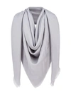 Fendi Ff Motif Shawl Scarf In Grey