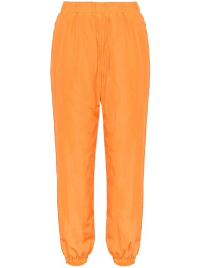 Sjyp Logo Waistband Track Pants In Yellow