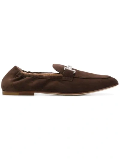 Tod's Double T Loafers - Brown