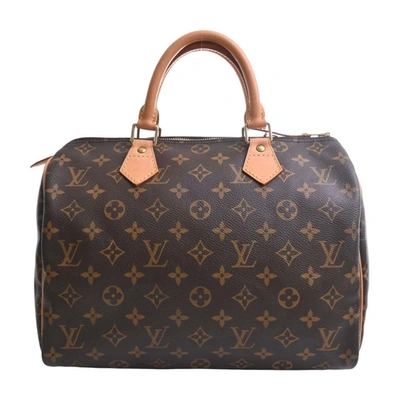 Pre-owned Louis Vuitton Speedy 30 Brown Canvas Handbag ()