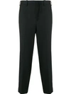 Neil Barrett Cropped Tailored Trousers In Black