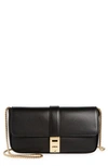 Ferragamo Mini Calfskin Leather Crossbody Bag In Nero