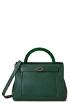 Mulberry Small Islington Silky Calfskin Satchel In  Green