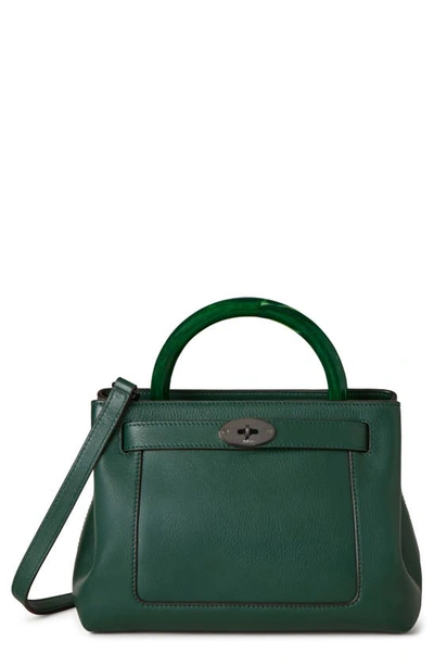 Mulberry Small Islington Silky Calfskin Satchel In  Green