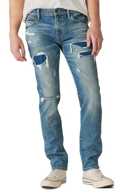 Lucky Brand 110 Advanced Stretch Ripped Slim Fit Jeans In Forrestal