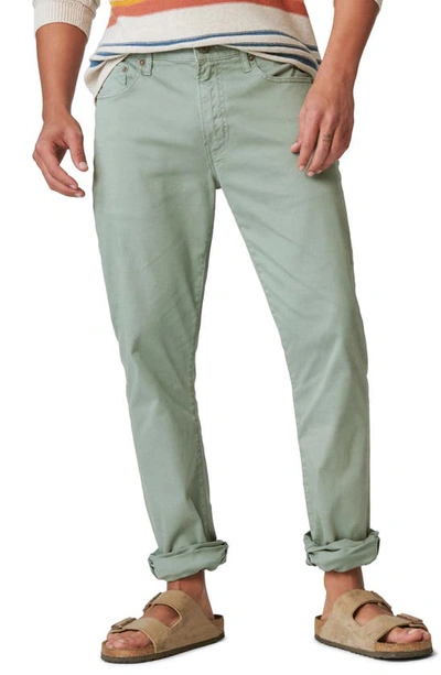 Lucky Brand 410 Athletic Sateen Straight Leg Jeans In Cadet Green
