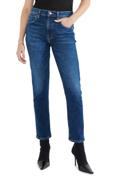 Etica Scarlet Raw Hem Slim Fit Jeans In Chrome Diopside