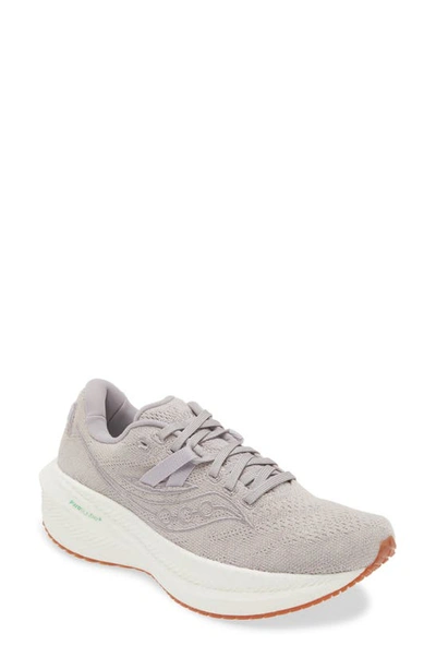 Saucony Triumph Rfg Running Shoe In Mauve Grey