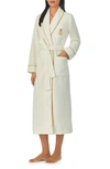 Lauren Ralph Lauren Recycled Polyester Fleece Robe In Creme