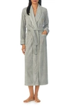Lauren Ralph Lauren Recycled Polyester Fleece Robe In Grey Heather