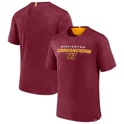 Fanatics Branded Burgundy Washington Commanders Defender Evo T-shirt