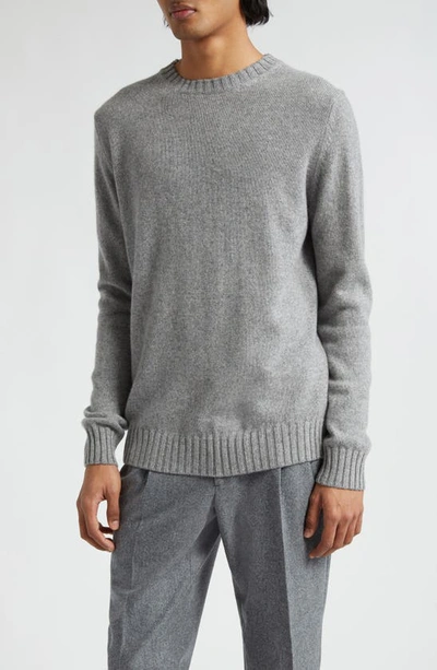 Thom Sweeney Cashmere Crewneck Sweater In Grey