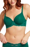 Montelle Intimates Pure Plus Underwire T-shirt Bra In Jade