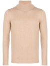 Roberto Collina Ribbed Turtleneck Sweater - Neutrals