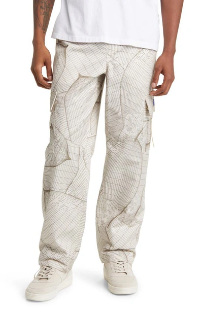Coney Island Picnic Pull-on Cargo Trousers In Almond Print