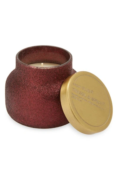 Capri Blue Tinsel & Spice Glam Signature Jar Candle In Tinsel And Spice 8oz