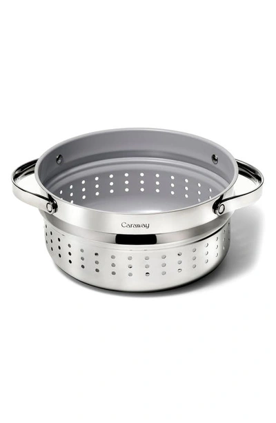 Caraway Large Stainless Steel Steamer In Silver