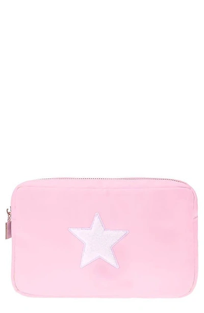 Bloc Bags Medium Star Cosmetics Bag In Baby Pink