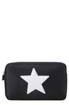 Bloc Bags Medium Star Cosmetics Bag In Black/ White