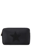 Bloc Bags Medium Star Cosmetics Bag In Black/ Black