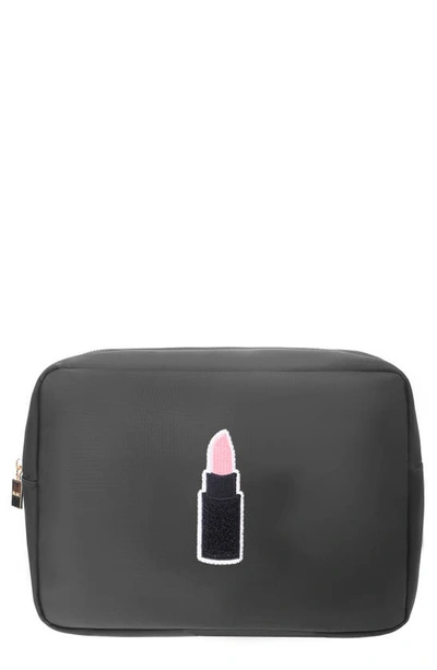 Bloc Bags X-large Kiss Cosmetic Bag In Black