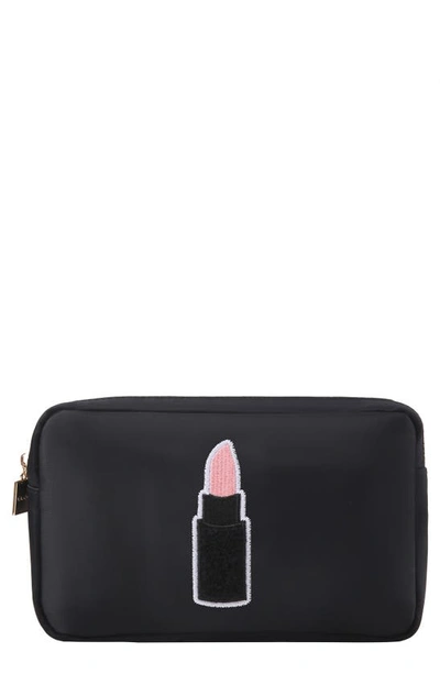 Bloc Bags Medium Lipstick Cosmetic Bag In Black