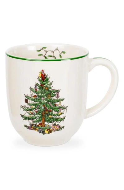 Spode Christmas Tree Coffee Mug In Green