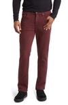Paige Federal Transcend Slim Straight Leg Jeans In Sunset Wine