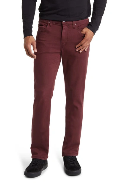 Paige Federal Transcend Slim Straight Leg Jeans In Sunset Wine