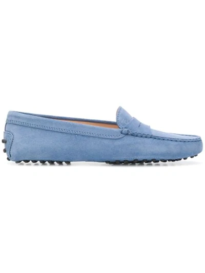 Tod's Classic Loafers In Blue