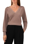 Halogen Raglan Rib Sweater In Taupe