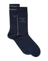 Emporio Armani Man Socks & Hosiery Midnight Blue Size Onesize Cotton, Polyamide, Elastane