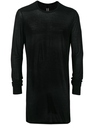 Rick Owens Mid-length Sweater - Black In Black