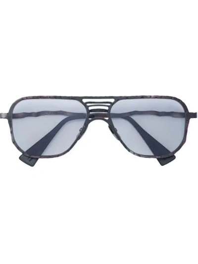 Kuboraum Square Frame Tinted Sunglasses In Multicolour