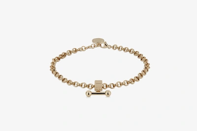 Strathberry Mosaic Chain Bracelet In Gold