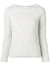 Blugirl Long-sleeve Fitted Sweater - Grey