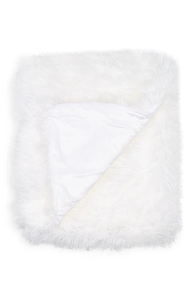 Northpoint Faux Fur Throw Blanket In Ivory