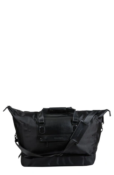 Champs Waterproof Nylon Duffle Bag In Black